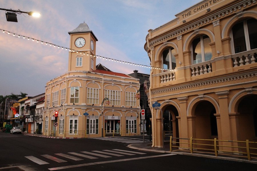 Historic Sino-Portuguese facade in Phuket Old Town